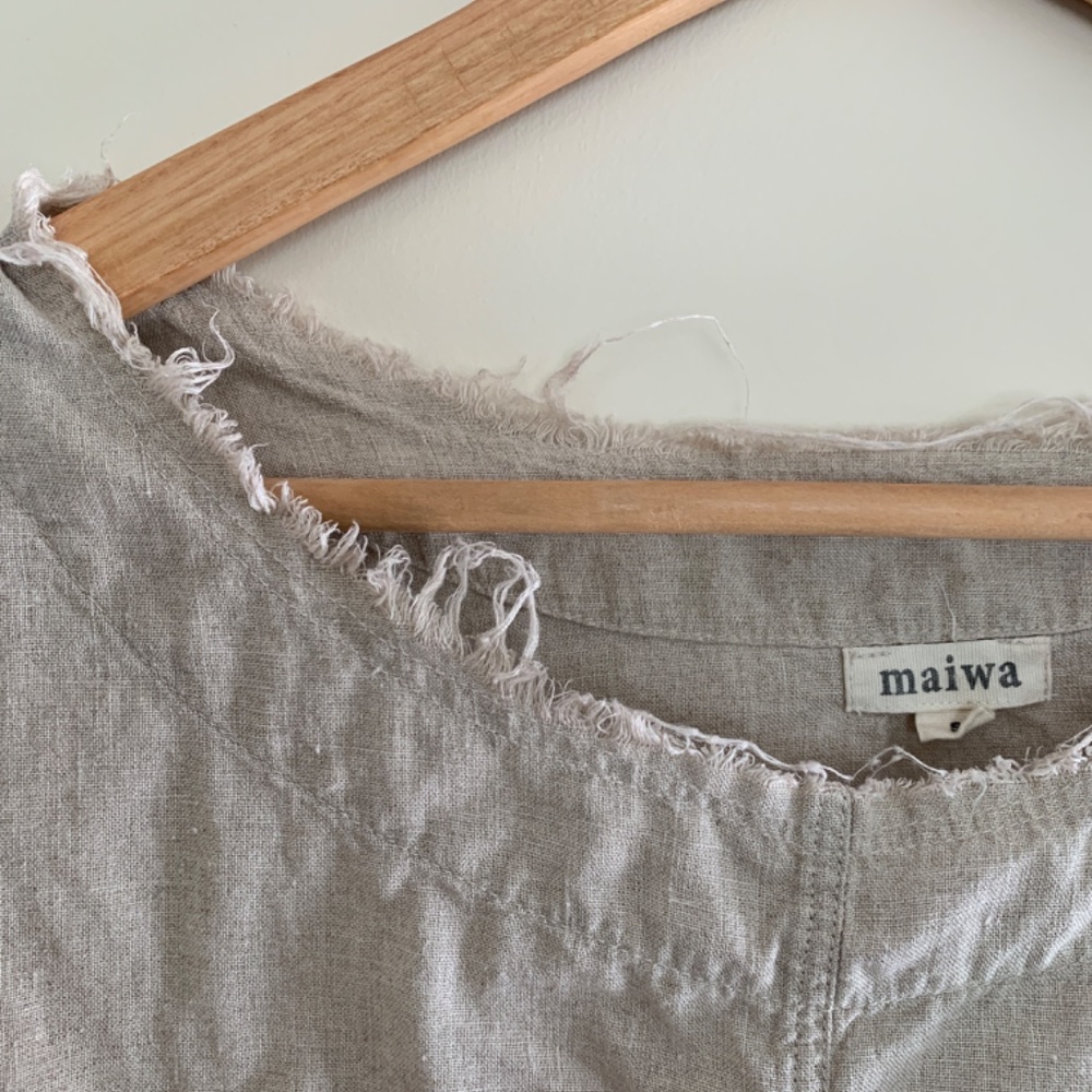 Maiwa natural linen top - Picture 5 of 6